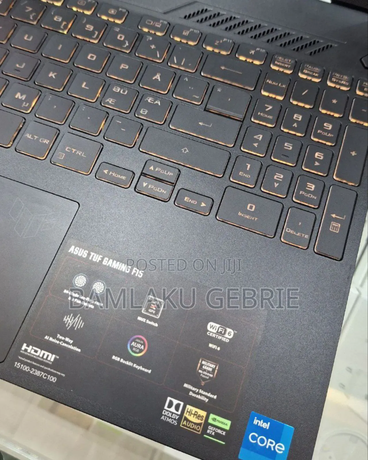 New Laptop Asus TUF Gaming A15 16GB Intel Core I5 SSD 512GB