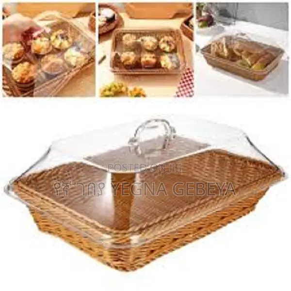 Acrylic Multifunction Bread Basket With Lid