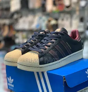 Adidas Superstar Originals ‘Dark Navy Blue/Red’ Men’S Shoes