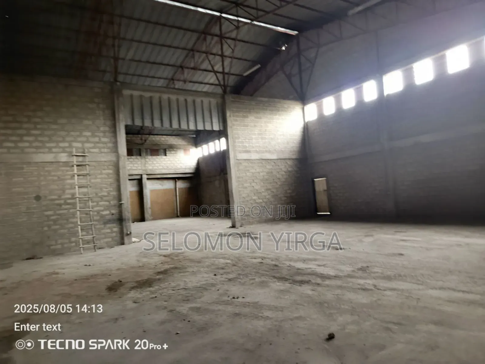 ለክራይ የቀረበ መጋዘን