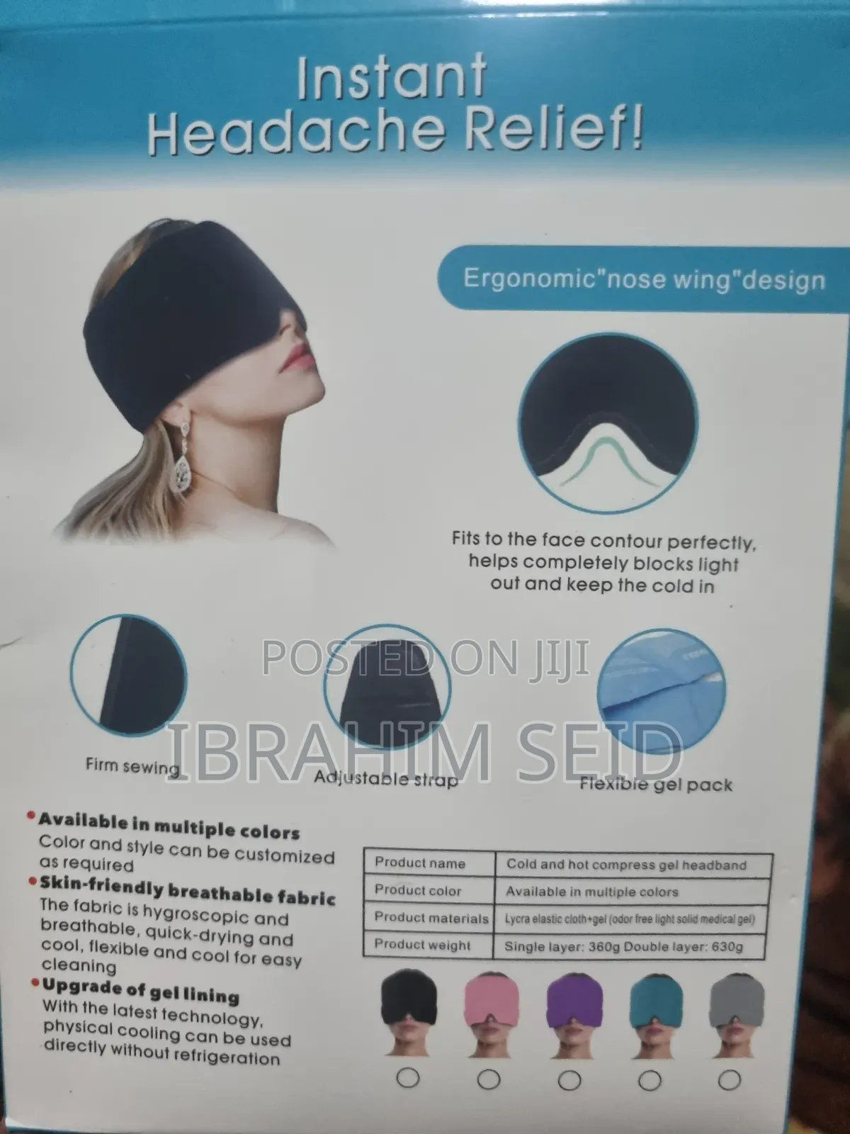 Migraine Headache Relief Gel Cap