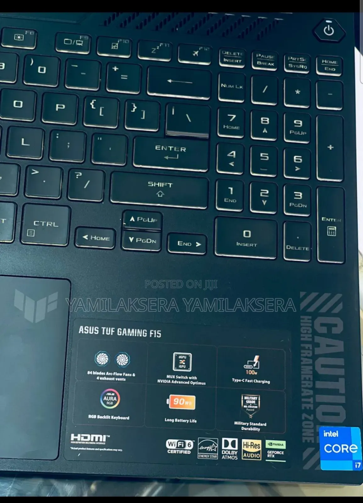 New Laptop Asus TUF Dash F15 16GB Intel Core I7 SSD 512GB