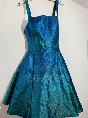 Photo - Elegant Metallic Tie Back Occasion Dress