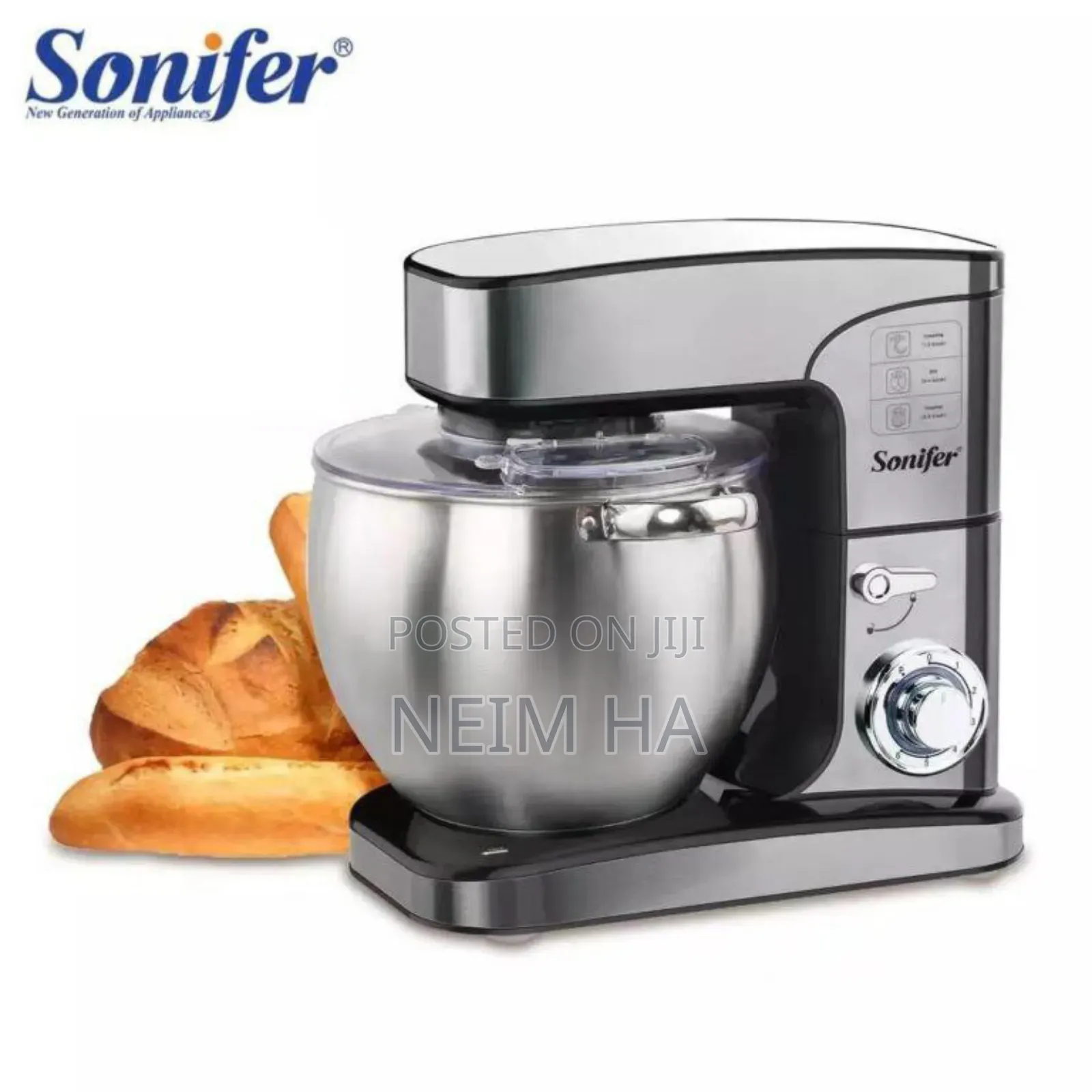 Sonifer Stand Mixer 12l
ሶኒፈር የሊጥ ማብኩያ 12ሊትር
