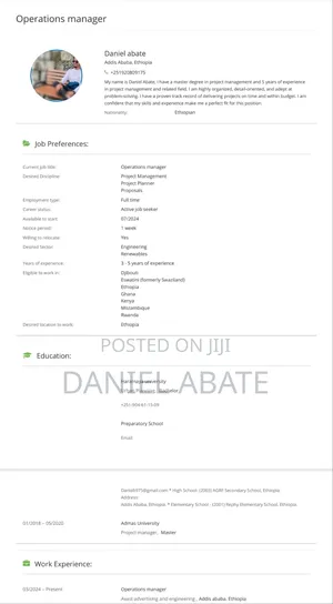 Photo - Project & Operation Manager