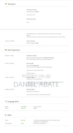 Project & Operation Manager