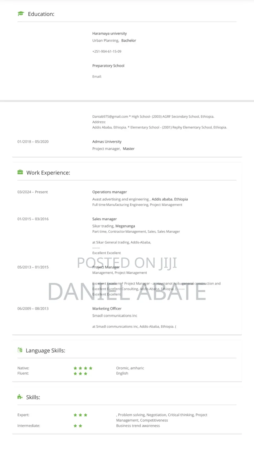 Project & Operation Manager