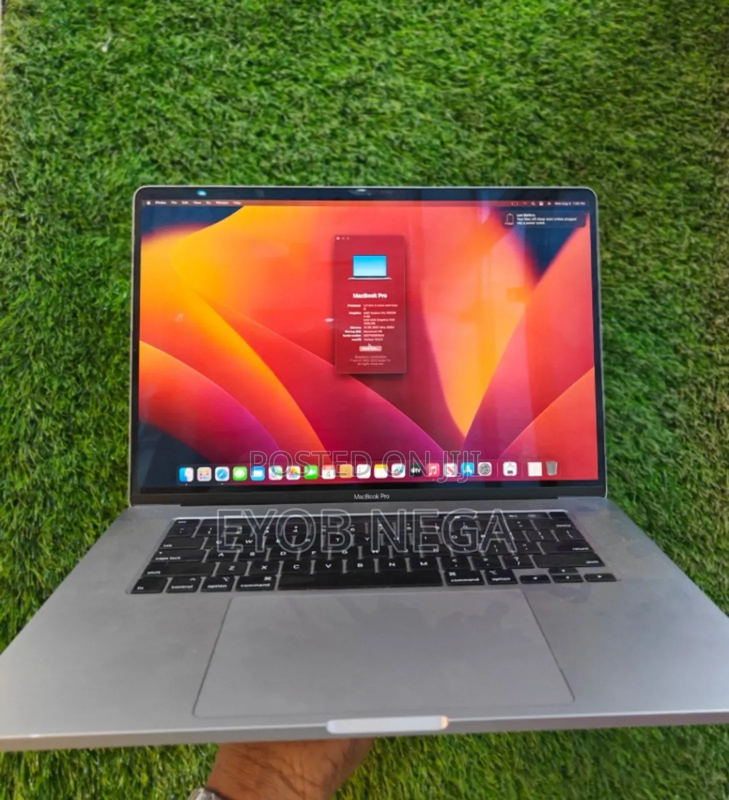 New Laptop Apple MacBook Pro 2019 16GB Intel Core I9 SSD 1T
