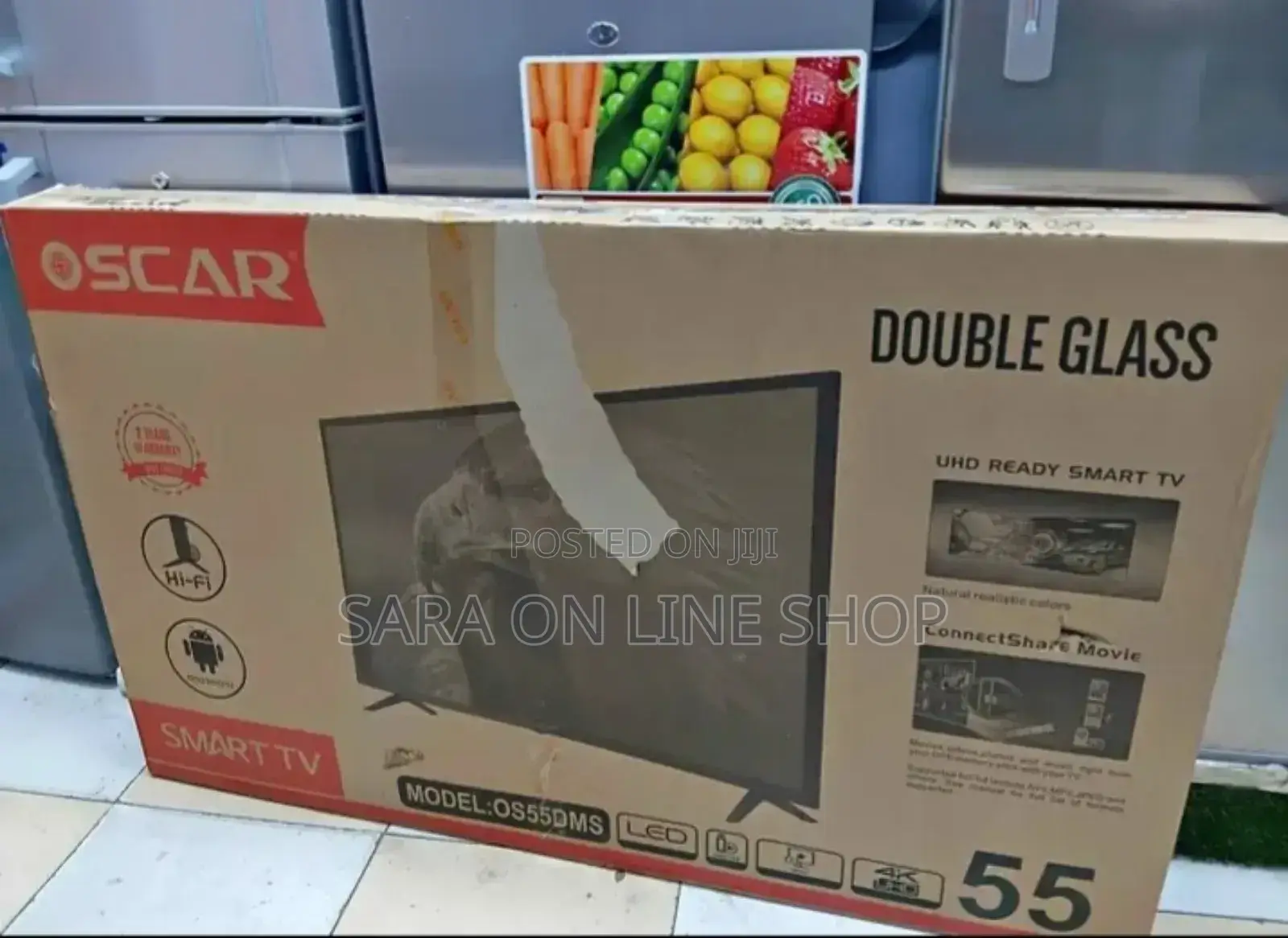 Oscar 55" Double Galss 2 Years Warranty Android 14.0