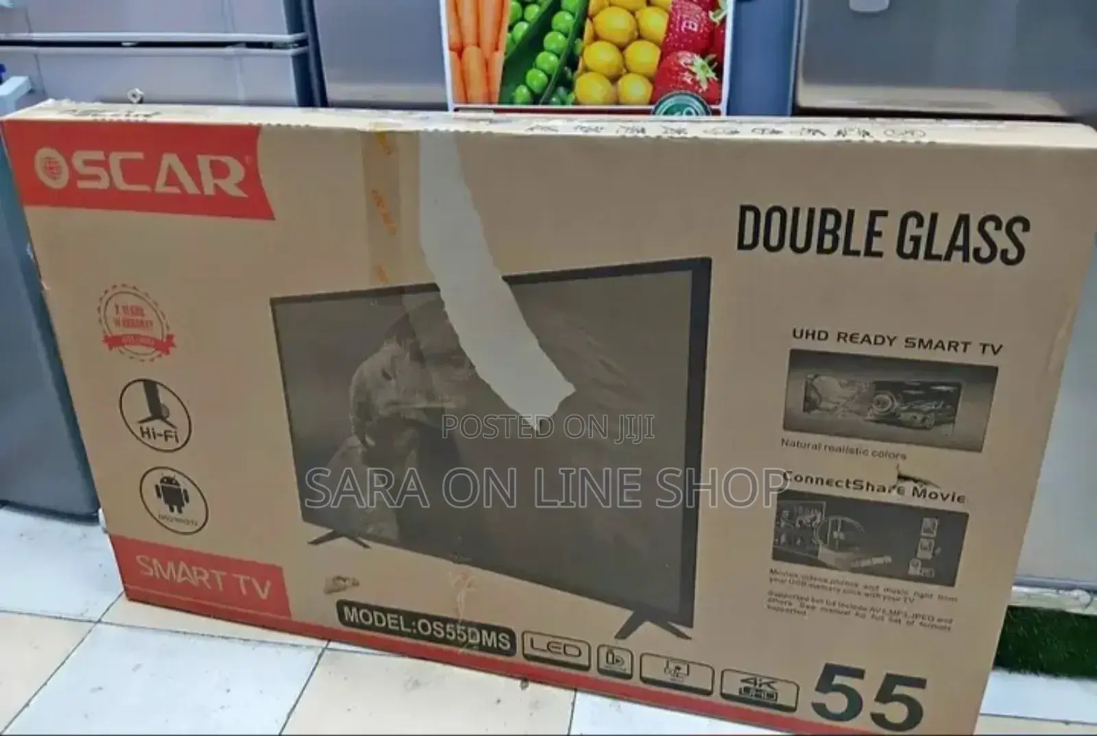 Oscar 55" Double Galss 2 Years Warranty Android 14.0