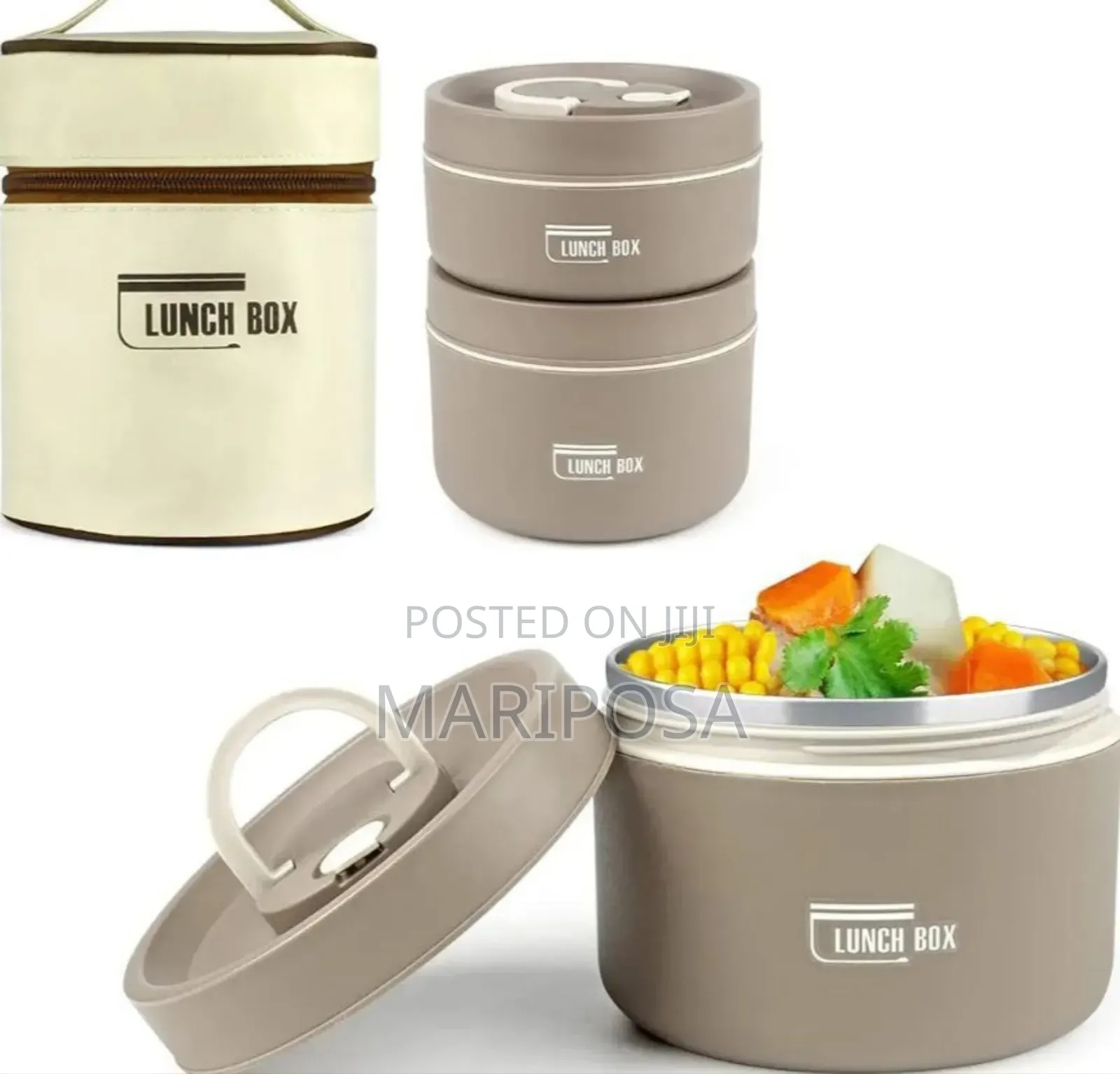 Isolated Lunch Box With Bags