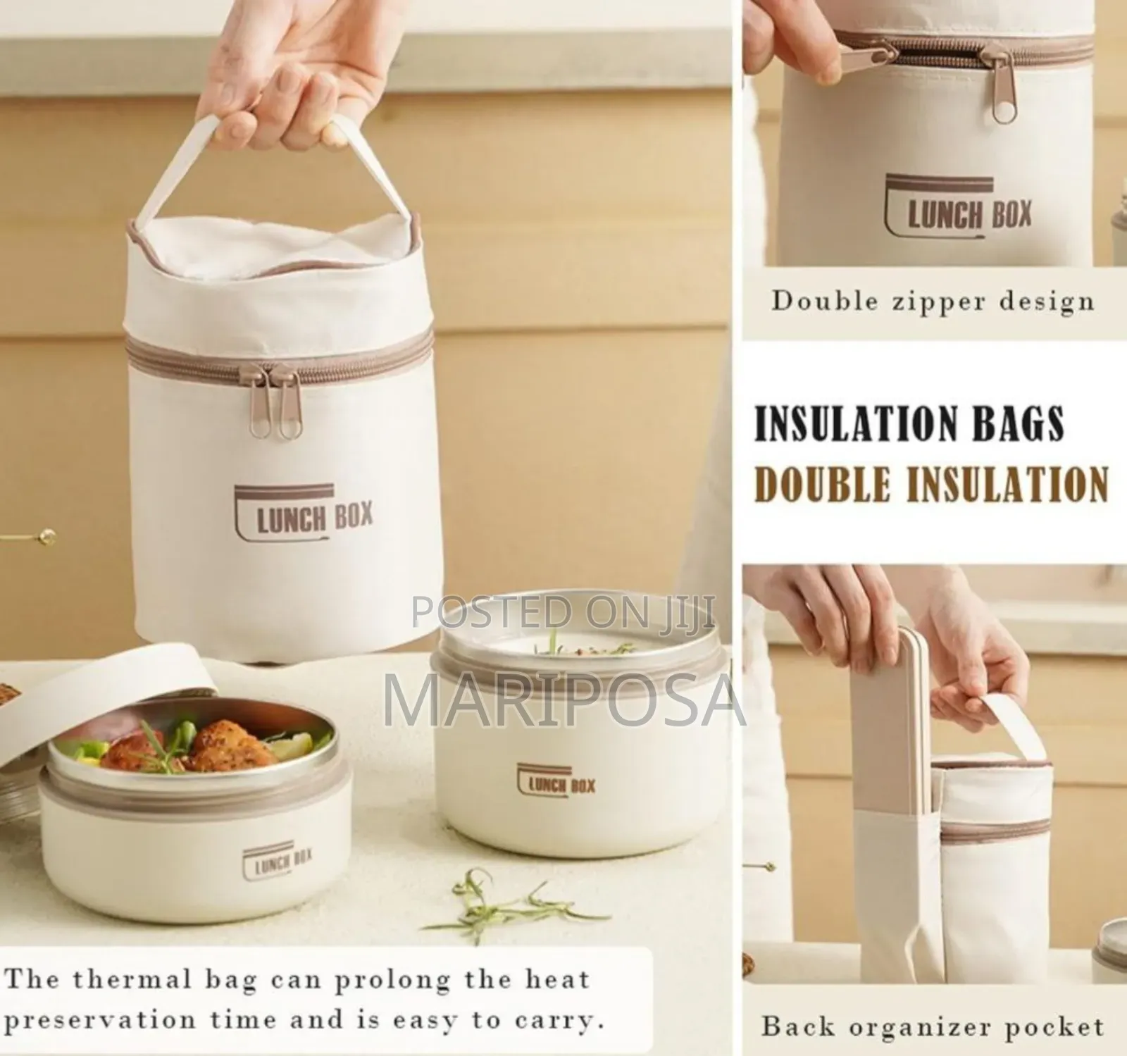 Isolated Lunch Box With Bags
