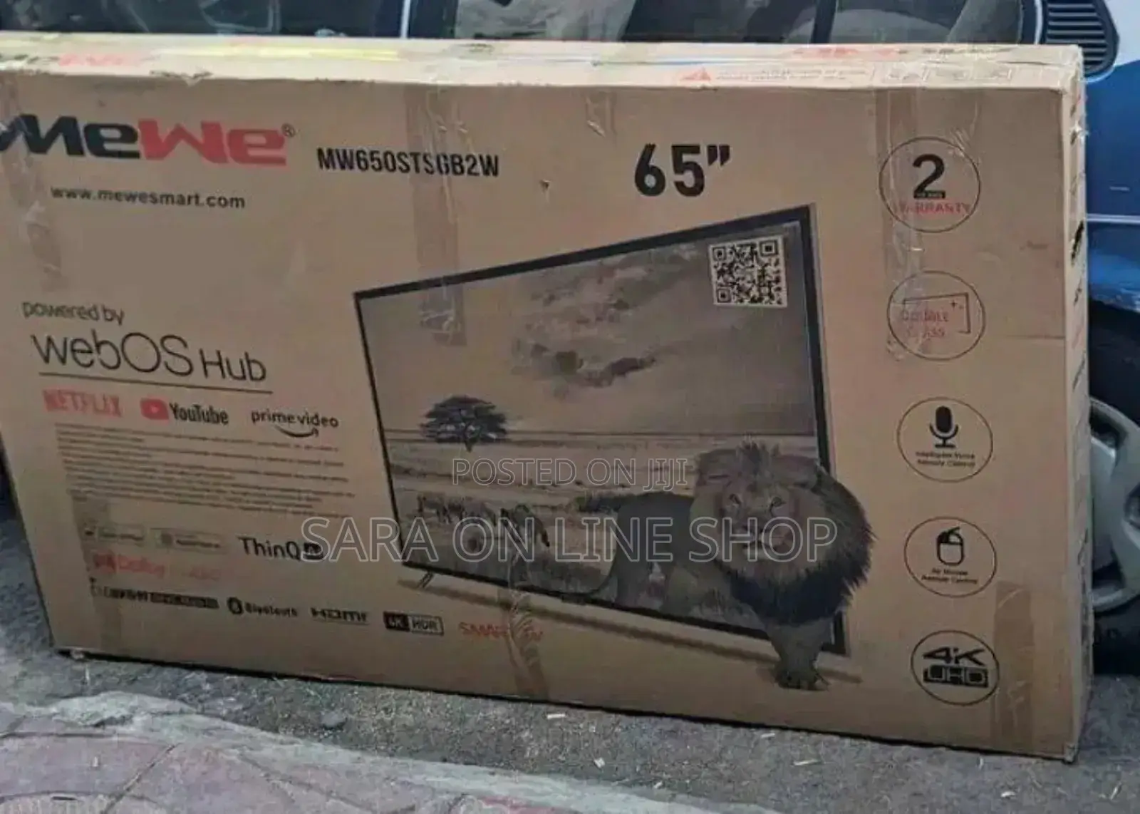 Mewe 65" New 2025 Doubel Galss Tv