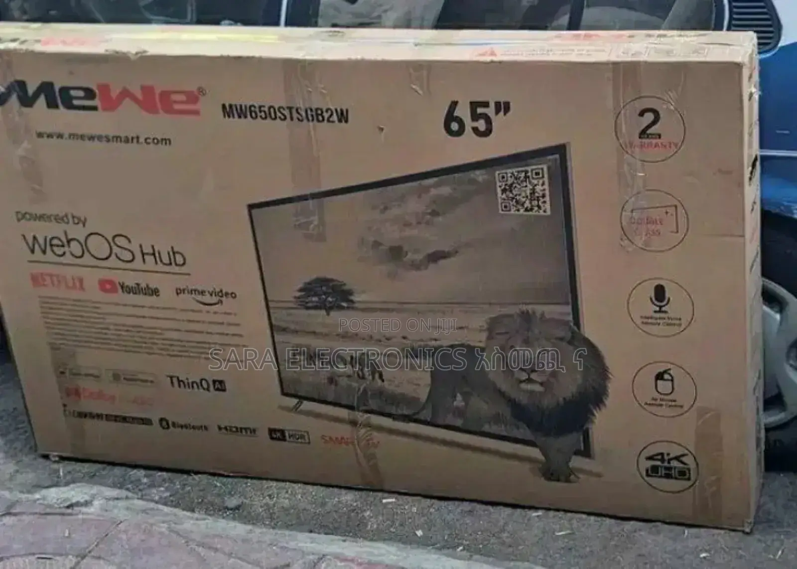 Mewe 65" New 2025 Doubel Galss Tv
