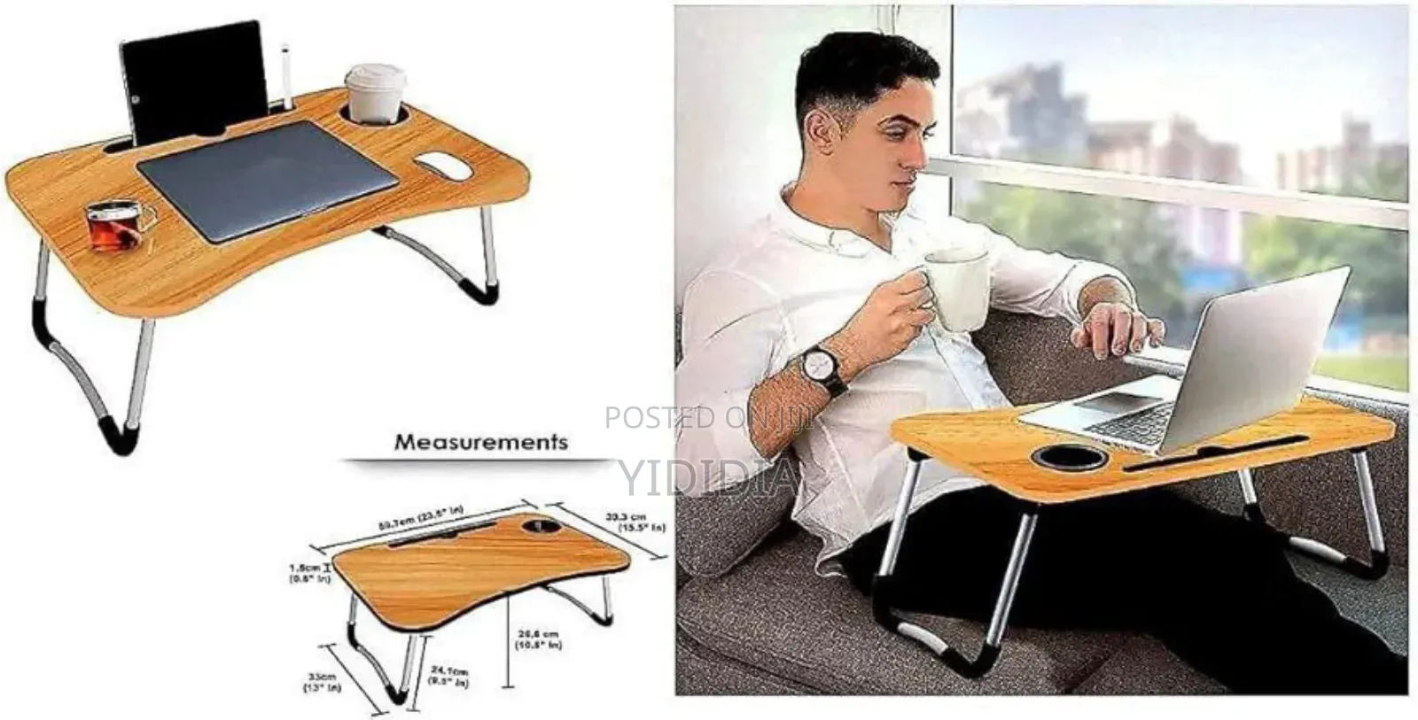 Laptop Table With Cup Holder