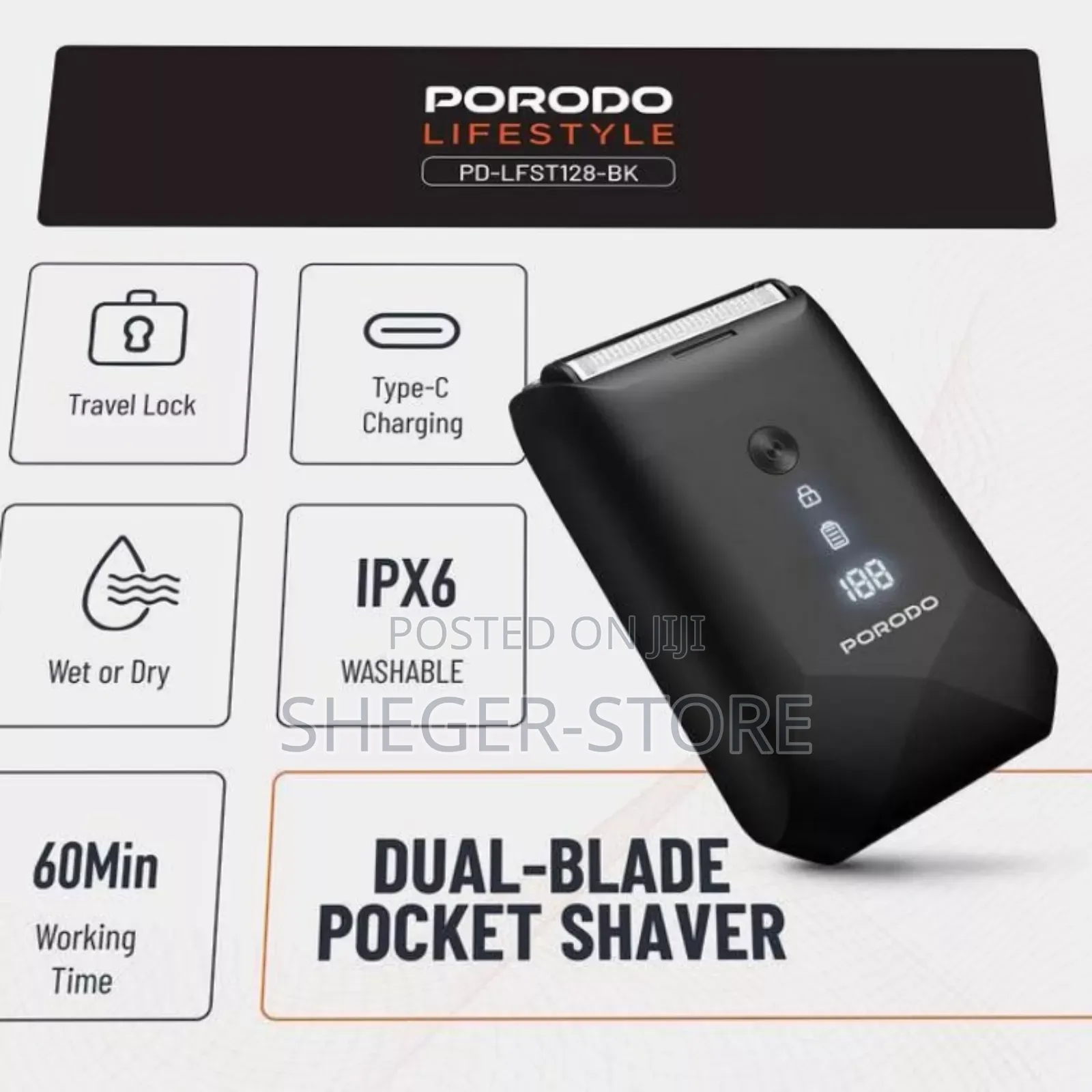 Portodo Dual Blade Pocket Shaver(Free Delivery Included)