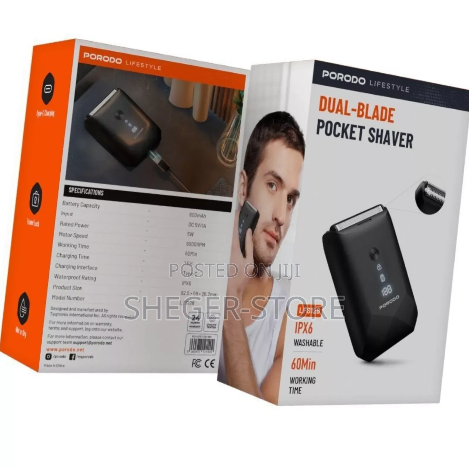 Portodo Dual Blade Pocket Shaver(Free Delivery Included)