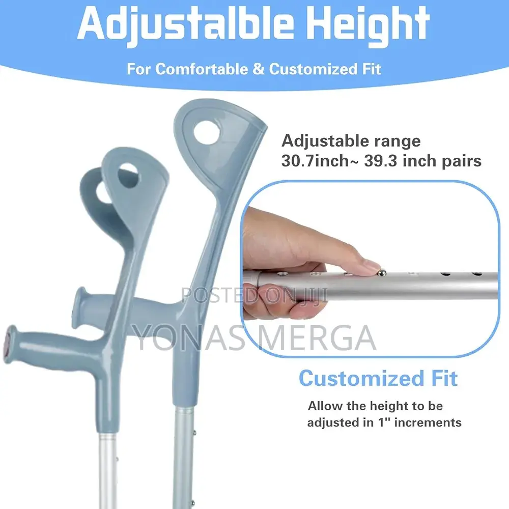 Crutches=Supports Up to 150kg:Wide Range of User Suitability