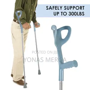 Photo - Crutches=Supports Up to 150kg:Wide Range of User Suitability