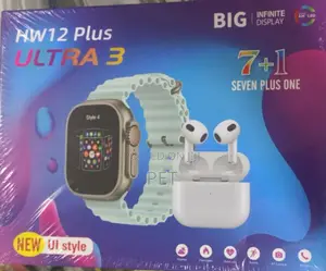 Photo - Smartwatch With 3rd Generation Airpod (Ultra 3 Hw 12 Plus)