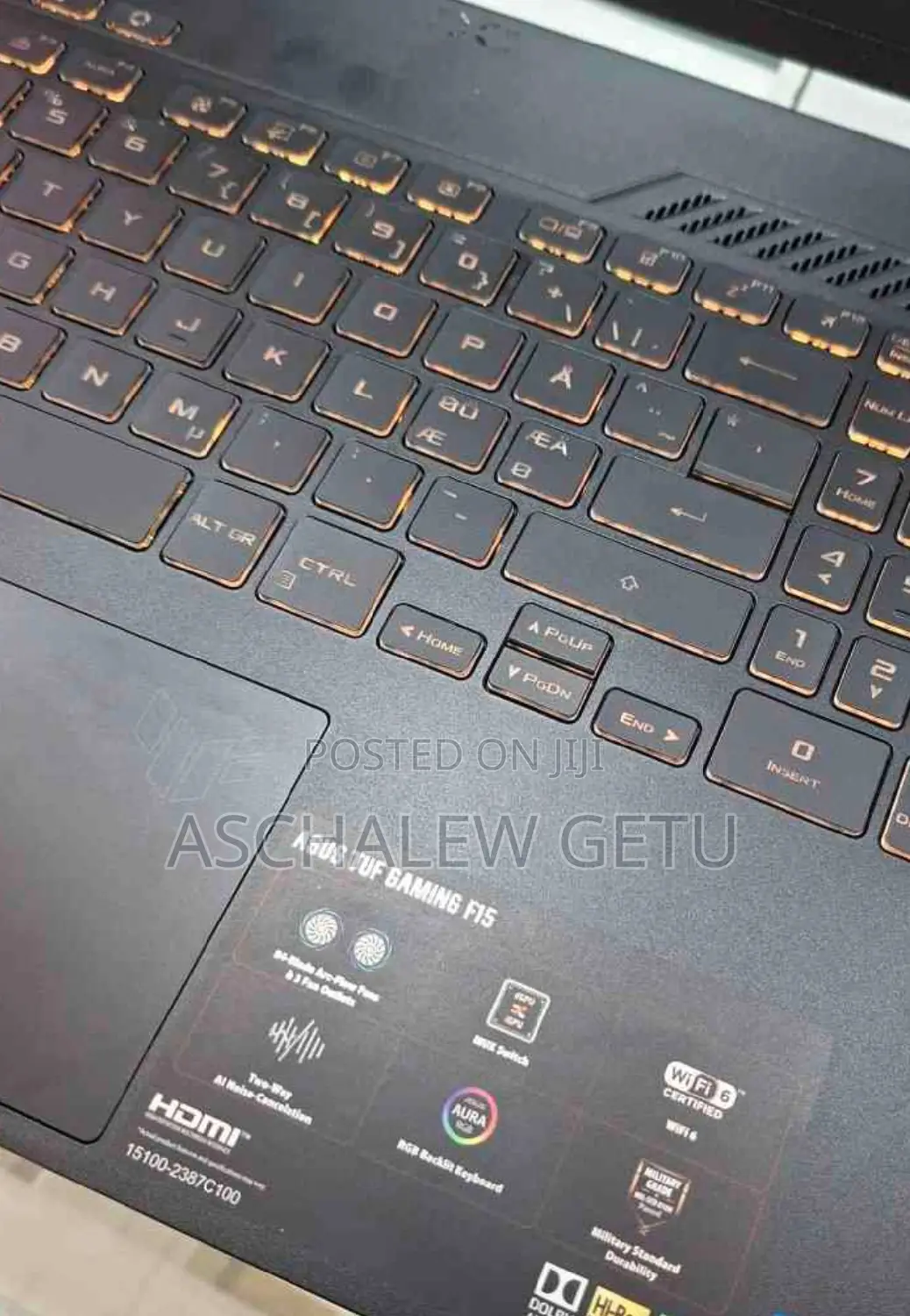 New Laptop Asus TUF Gaming A15 16GB Intel Core I5 SSD 512GB