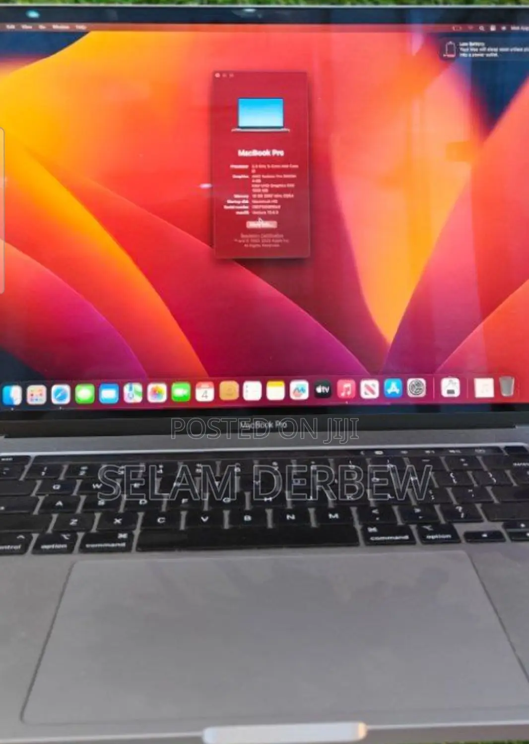 New Laptop Apple MacBook Pro 2019 16GB Intel Core I9 SSD 1T