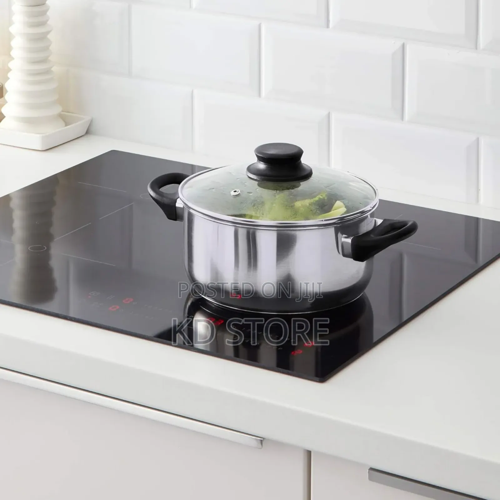 Ikea Annons 5-Piece Cookware Set, Glass/Stainless Steel