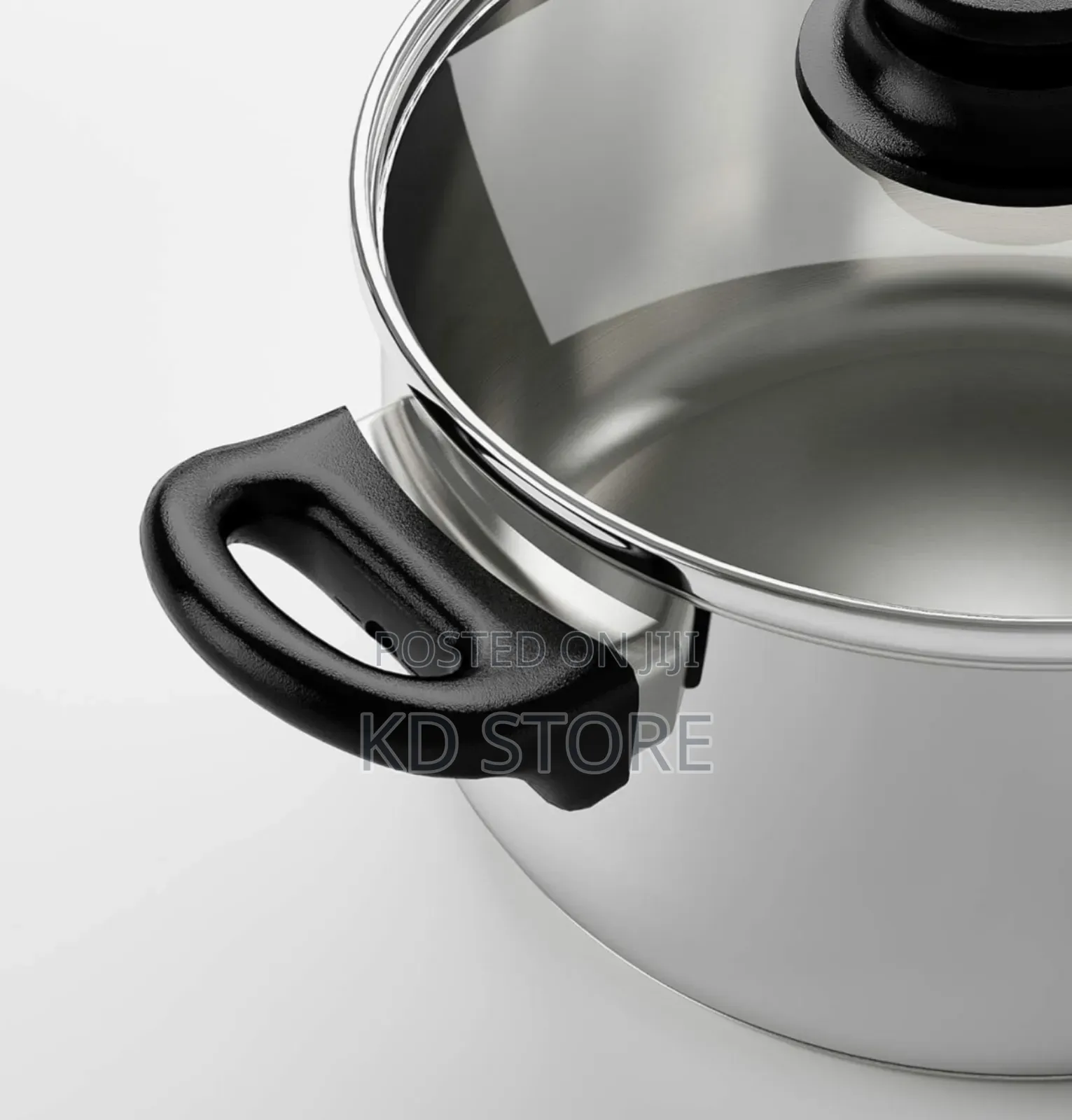 Ikea Annons 5-Piece Cookware Set, Glass/Stainless Steel