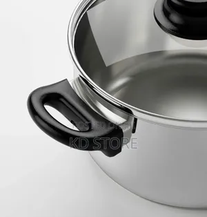 Ikea Annons 5-Piece Cookware Set, Glass/Stainless Steel
