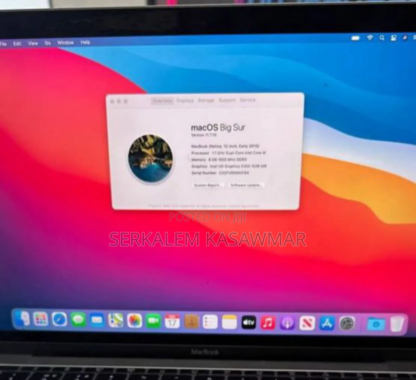 New Laptop Apple MacBook 8GB Intel SSD 256GB