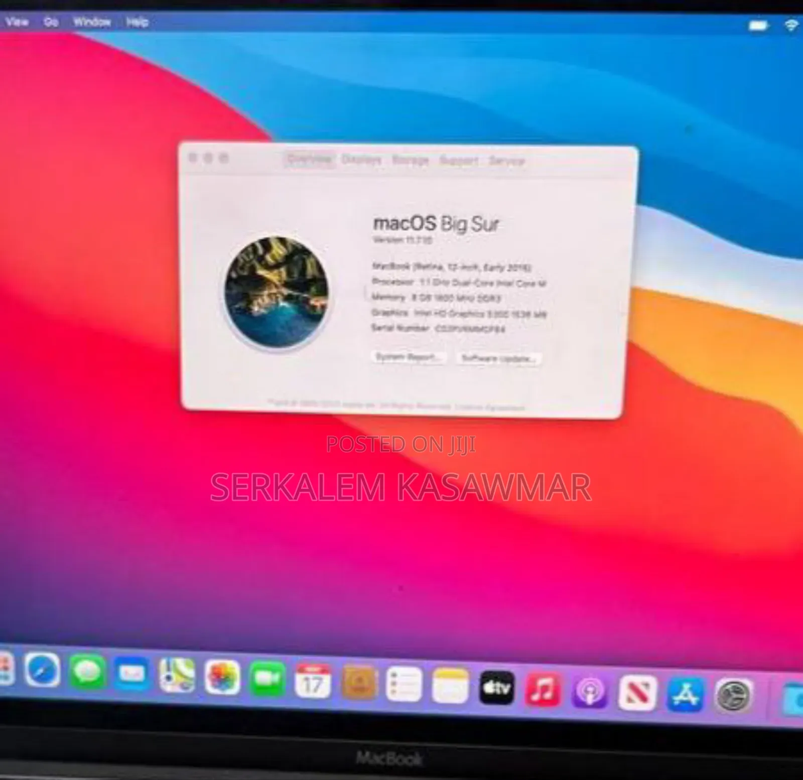 New Laptop Apple MacBook 8GB Intel SSD 256GB