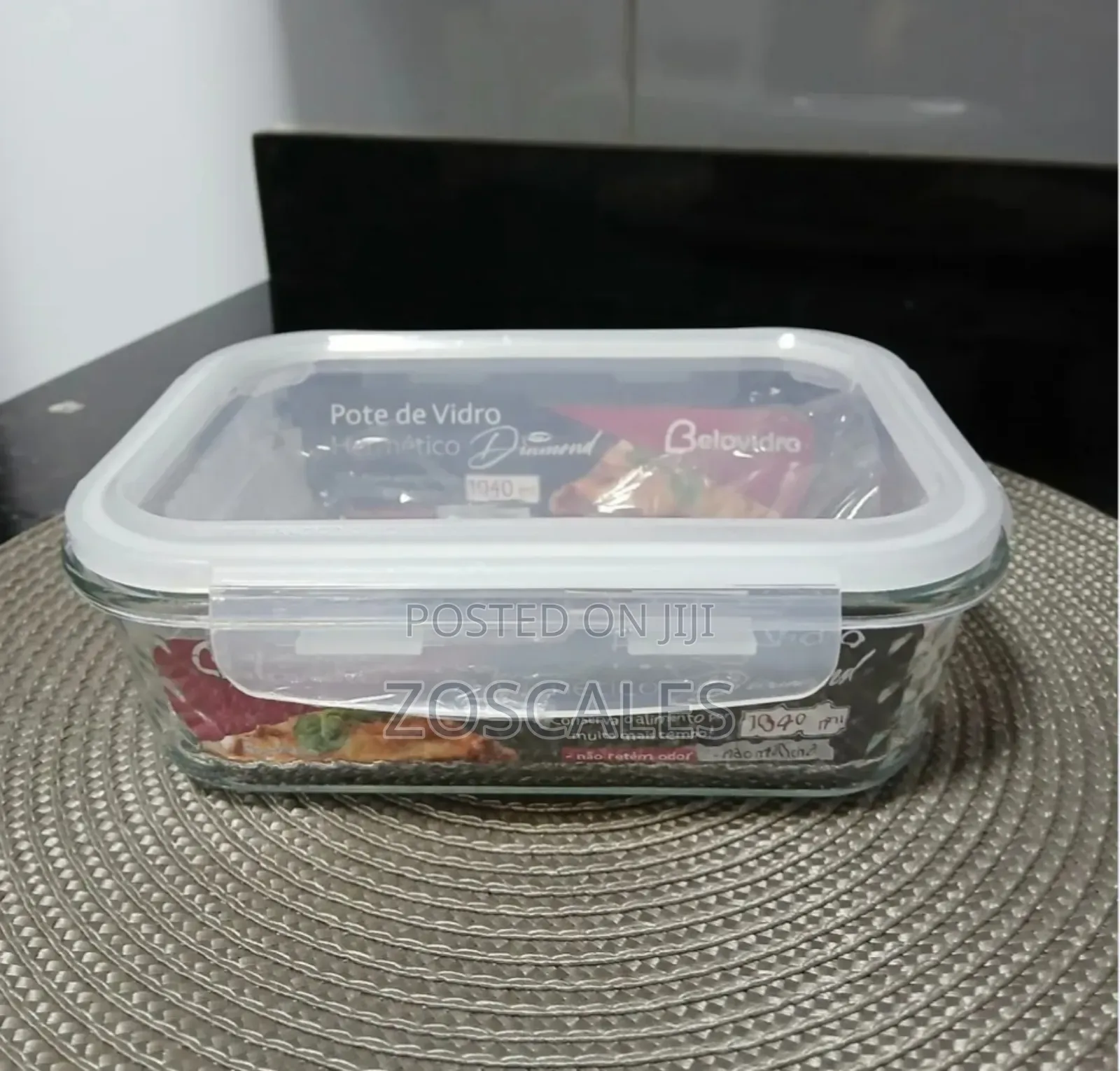 Mini Glass Patra or Food Container With Lid