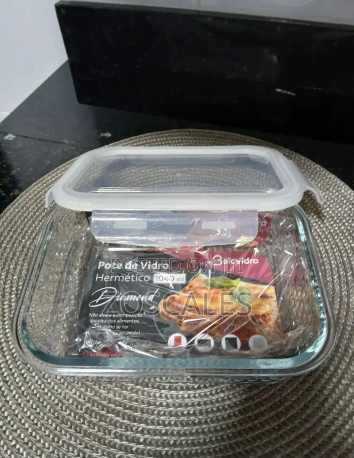Mini Glass Patra or Food Container With Lid