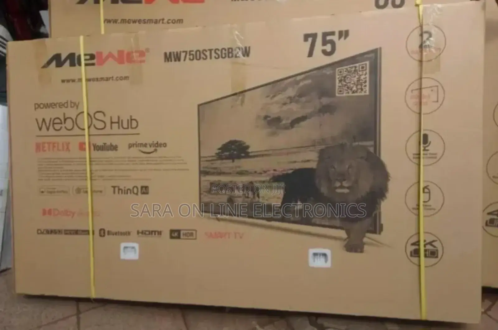 ☆Mewe 75"☆ Smart Android Tv