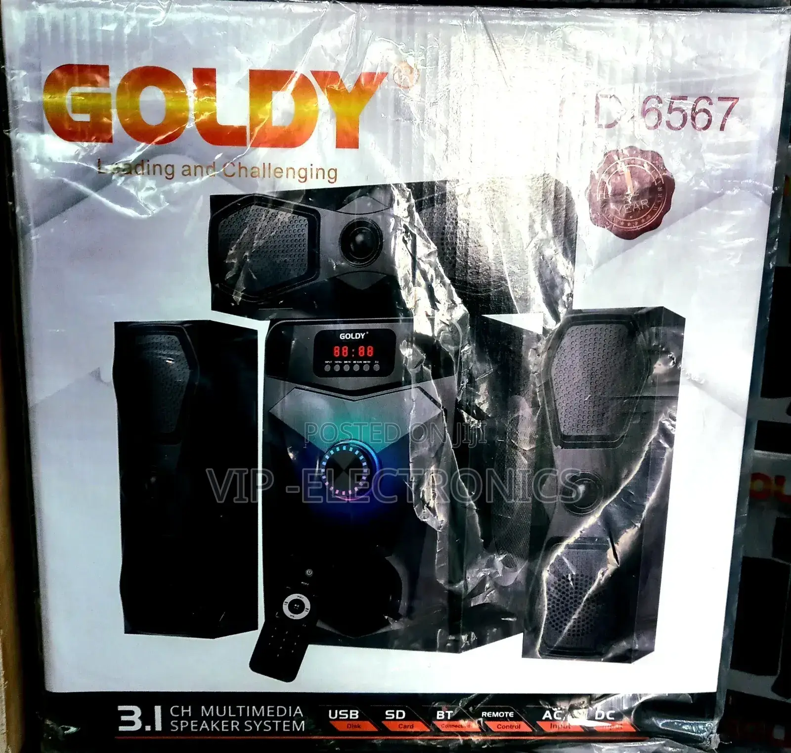 Goldy 3.1ch Multimedia Speakers ባለ 3