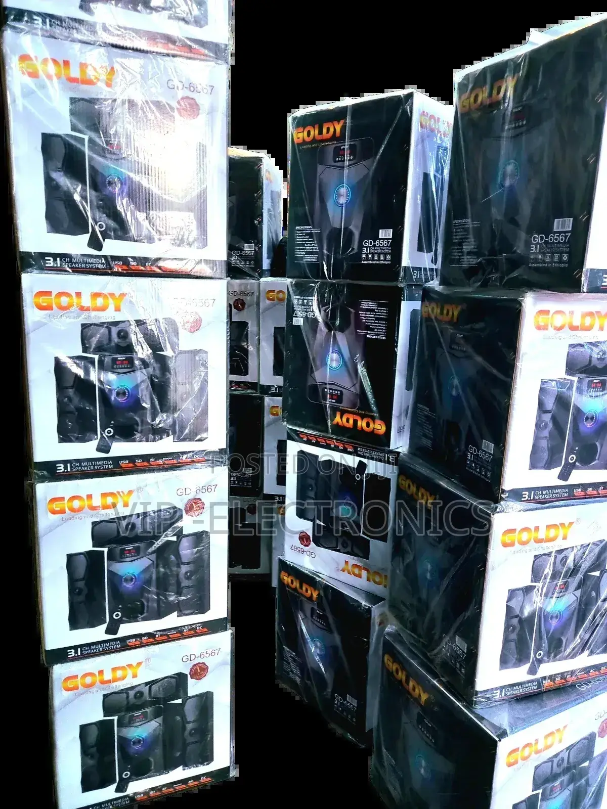 Goldy 3.1ch Multimedia Speakers ባለ 3