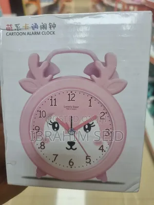 Cartoon Shape Alarm Clock for Kids With Portable Stand