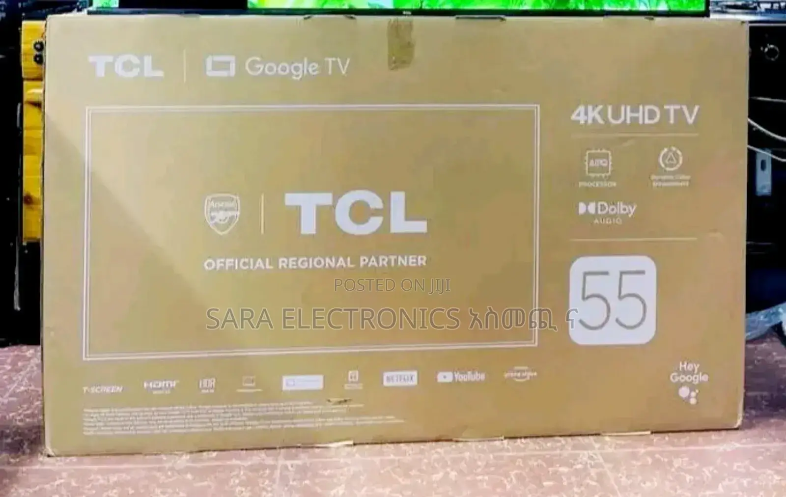 ☆Tcl 55" ◈Google UHD TV New 2026 ◈10_YEAR WARRANTY ◈FREE_DELIVERY