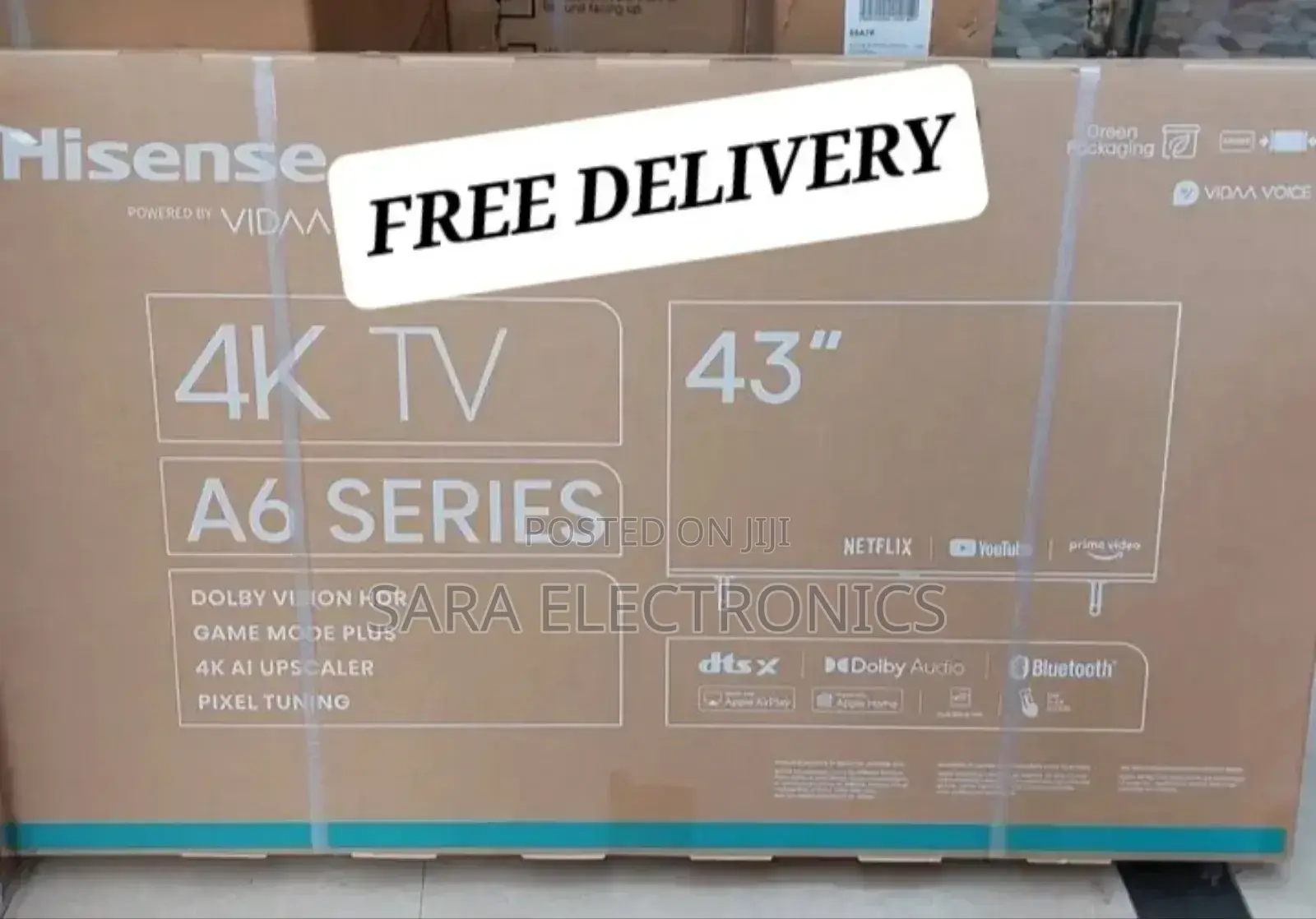 Hisence 43"a-6 Series Smart Tv New 2024