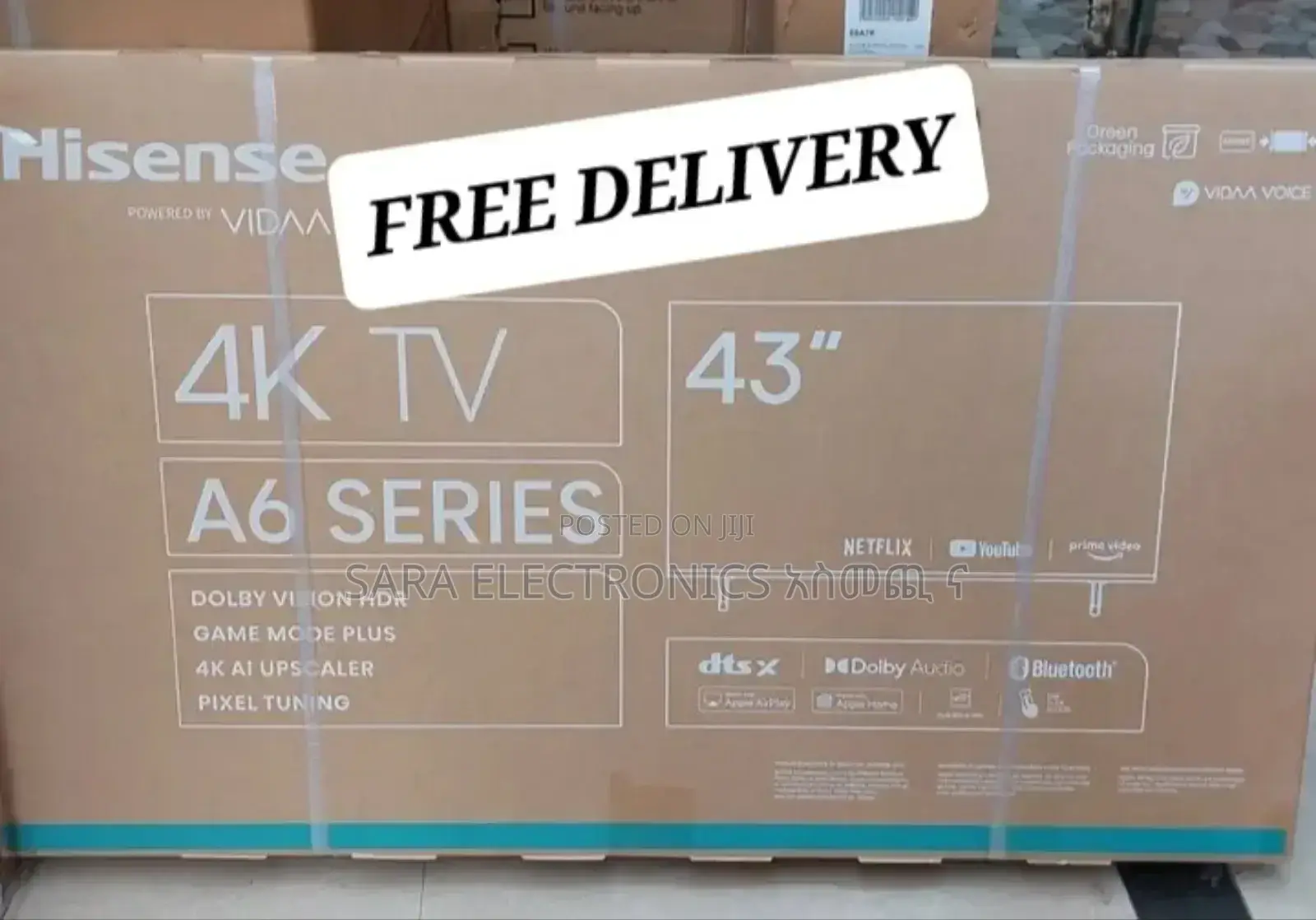 Hisence 43"a-6 Series Smart Tv New 2024