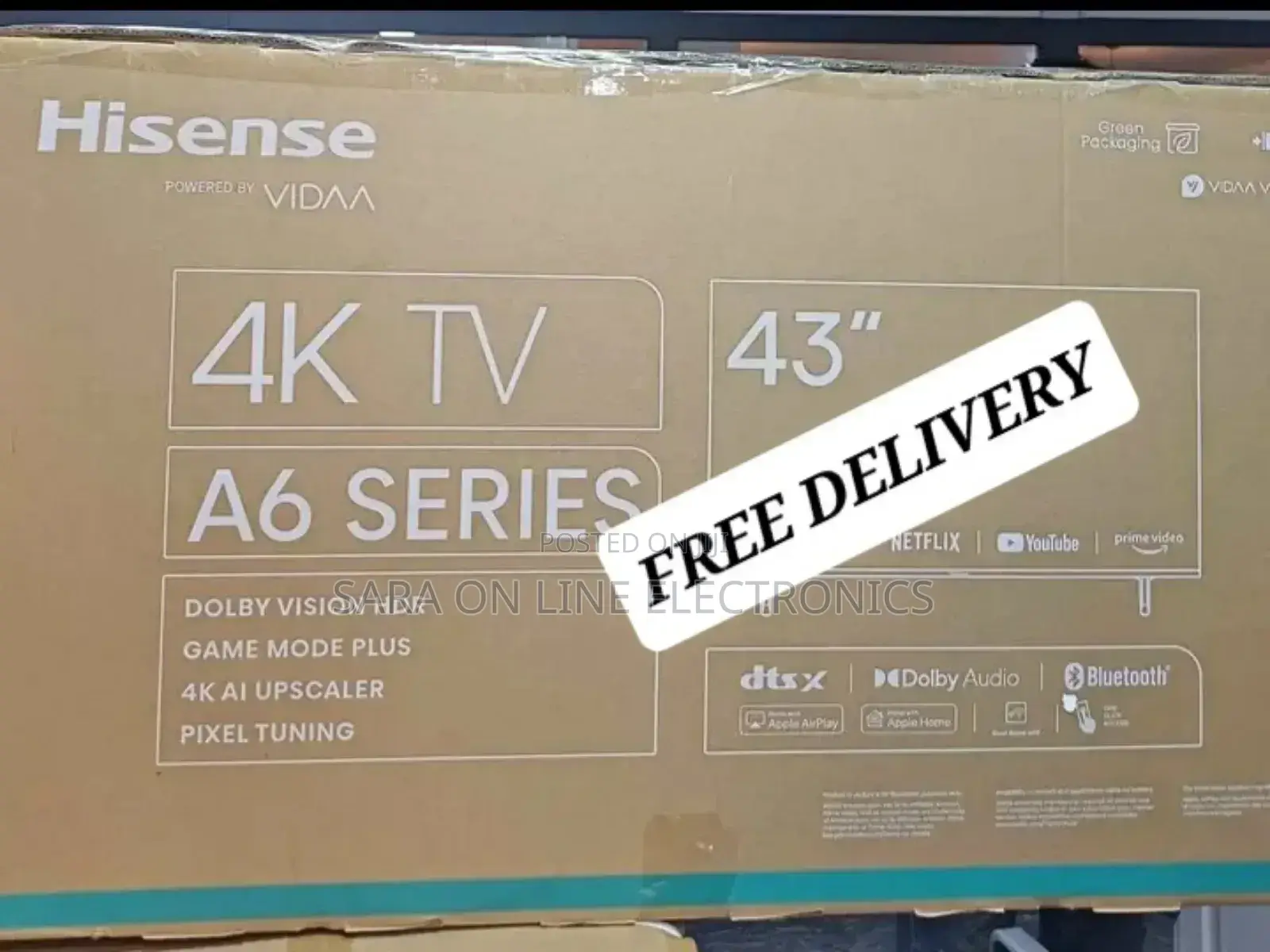 Hisence 43".A6 Series Uhd Tv