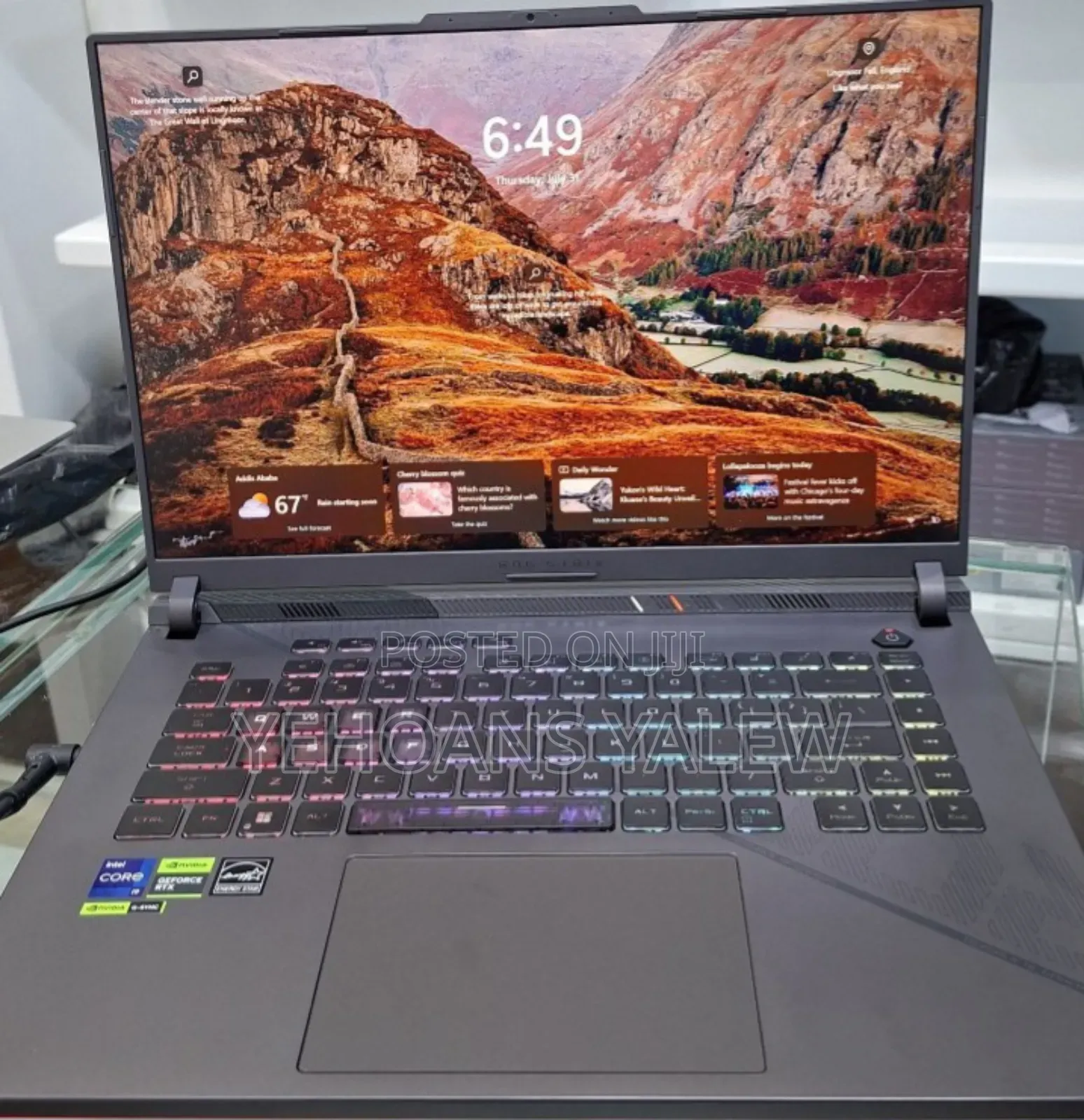 New Laptop Asus ROG Strix G16 G614 32GB Intel Core I9 SSD 1T