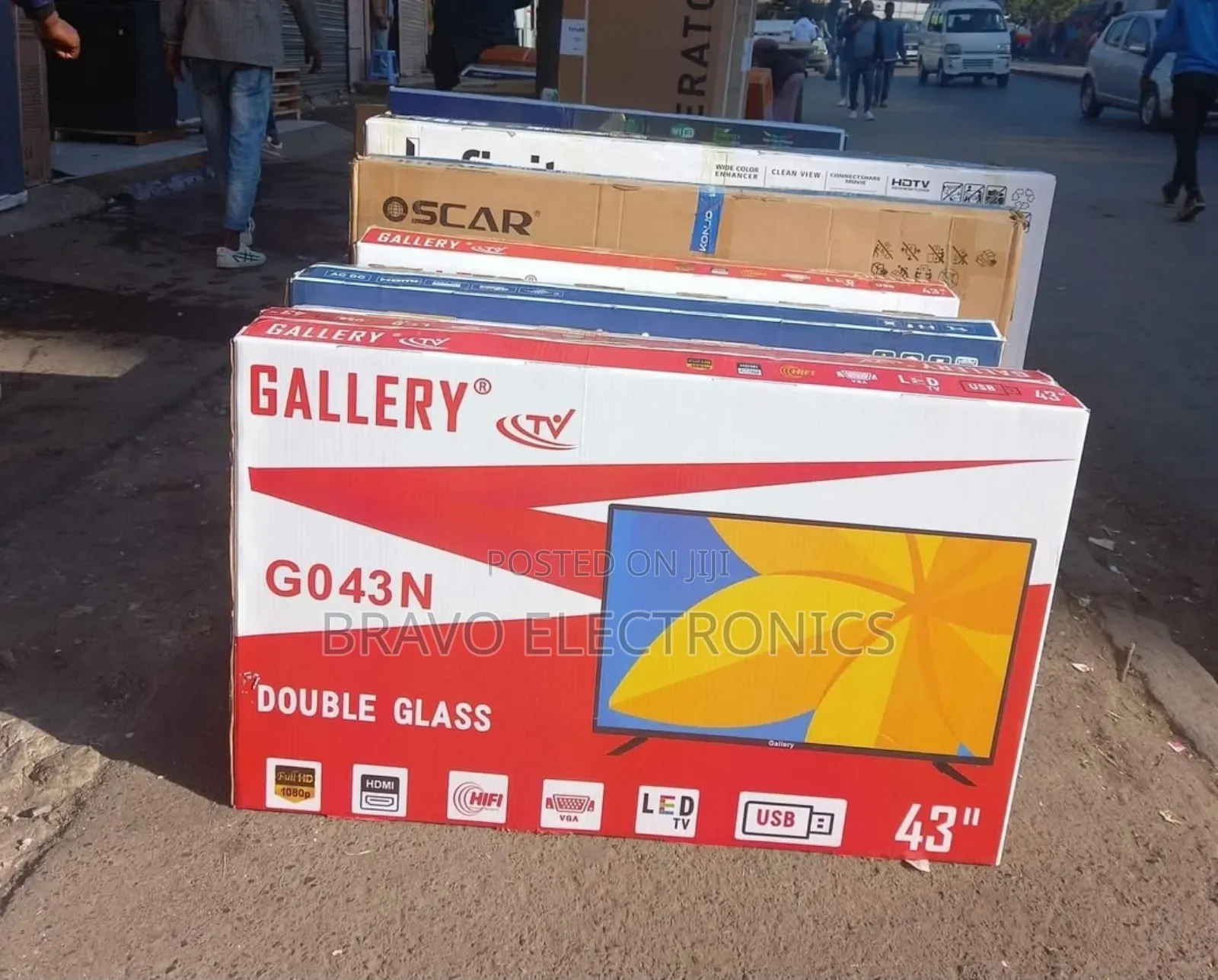  Gallery 43" Double Glass Tv | Stylish Design | 2025 Smart Model