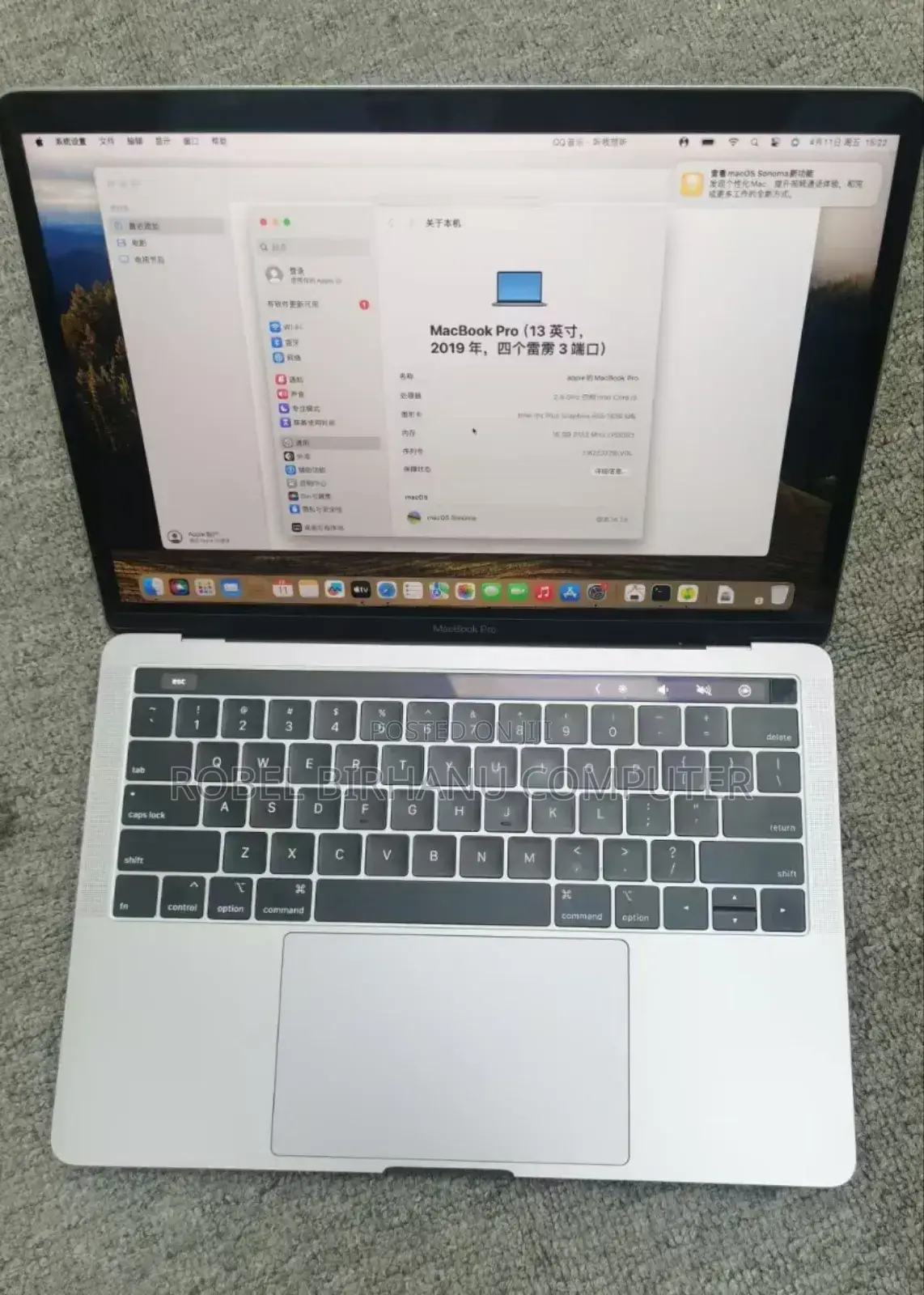 Laptop Apple MacBook Pro 2019 16GB Intel Core I5 SSD 256GB