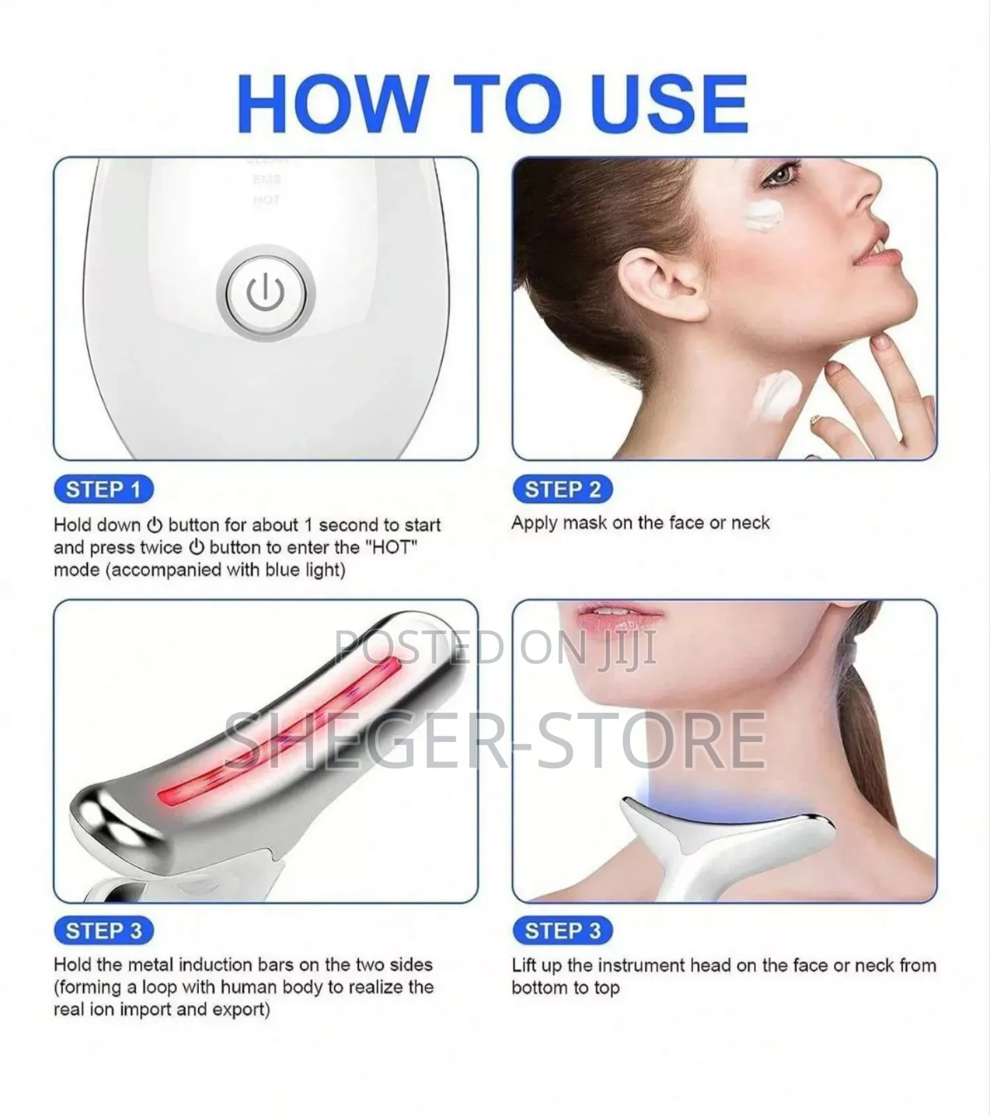 Multifunctional Neck Face Massager(Free Delivery Included)