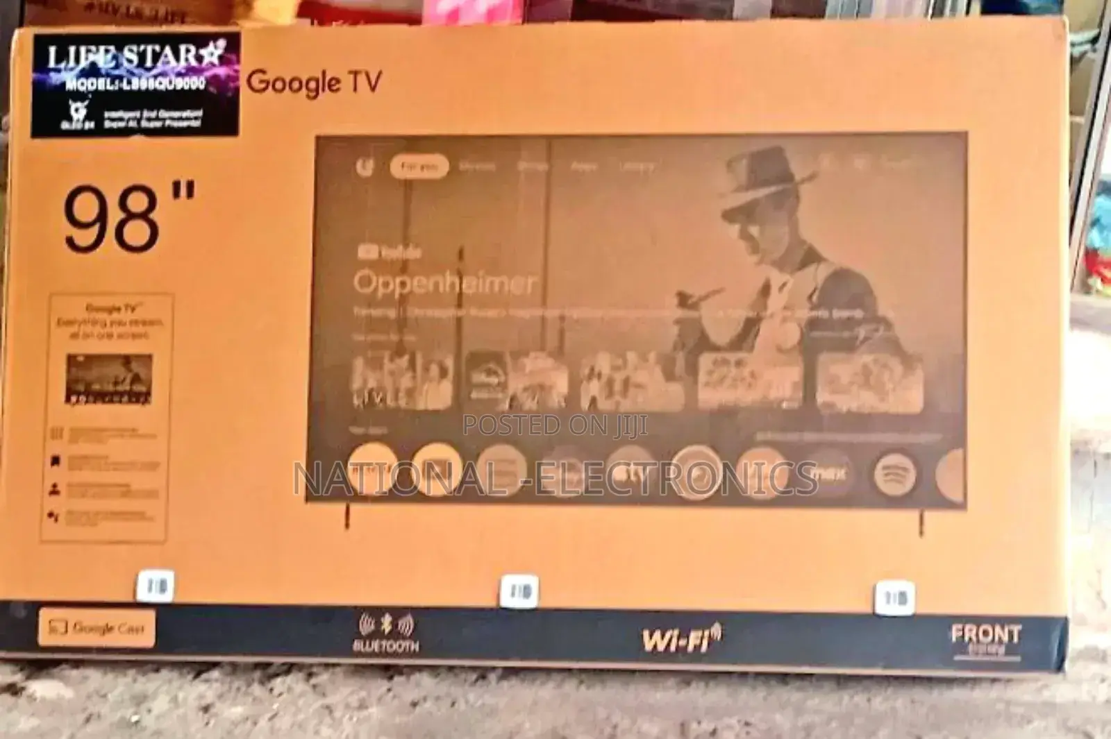 Lifestar Tv 98 Inch Tv Smart Google Frameless Tv