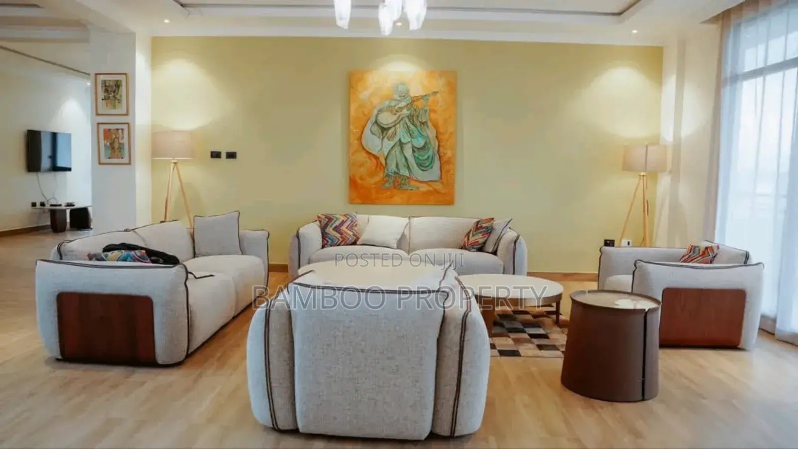 Furnished 4bdrm Apartment in Bole for rent