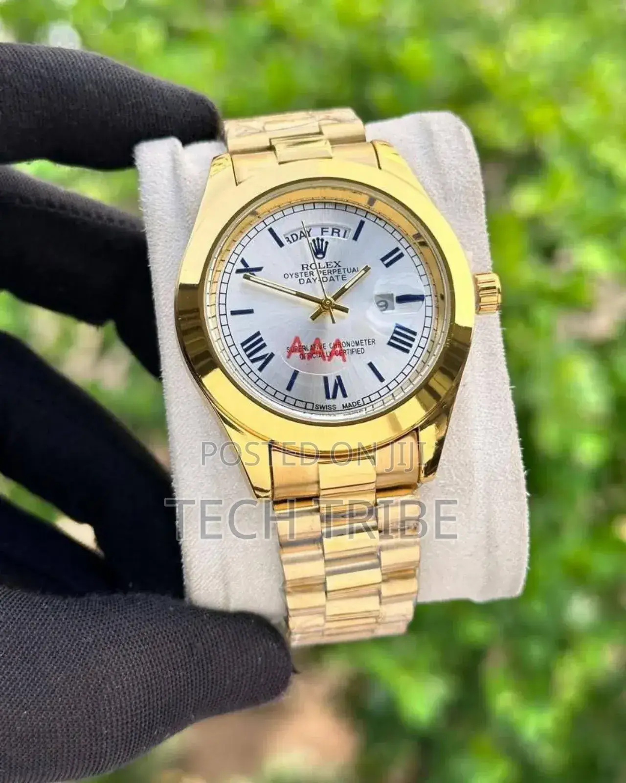 Rolexanalog Quartz Movement Stainless Steel Watch for Him.