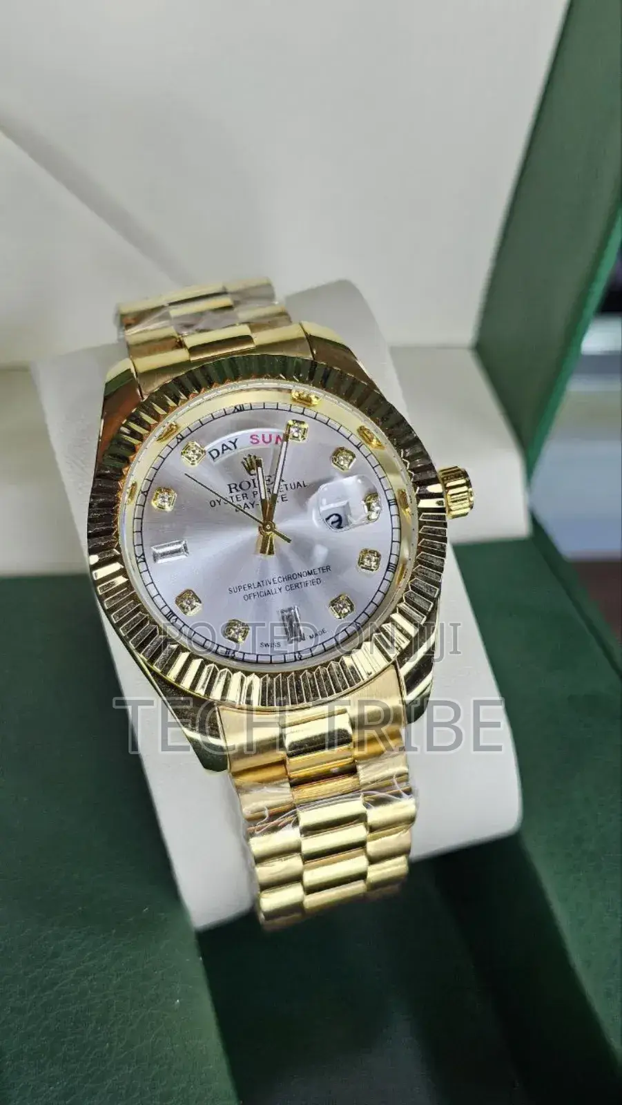 Rolexanalog Quartz Movement Stainless Steel Watch for Him.