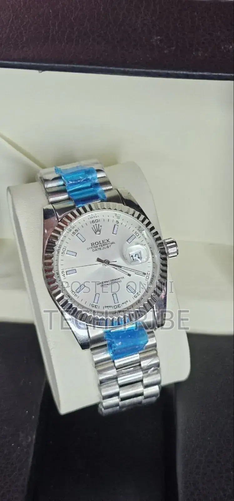 Rolexanalog Quartz Movement Stainless Steel Watch for Him.